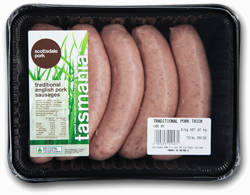 English Pork Sausages Thick Pack