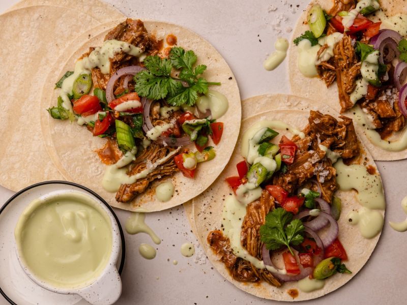 Slow Cooked Pulled Pork Tacos