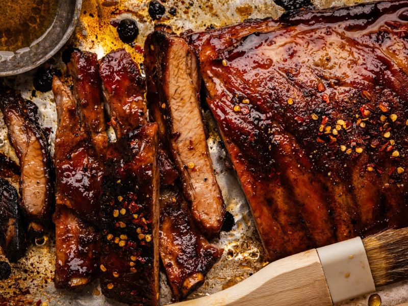 Sticky Asian Style BBQ Pork Ribs